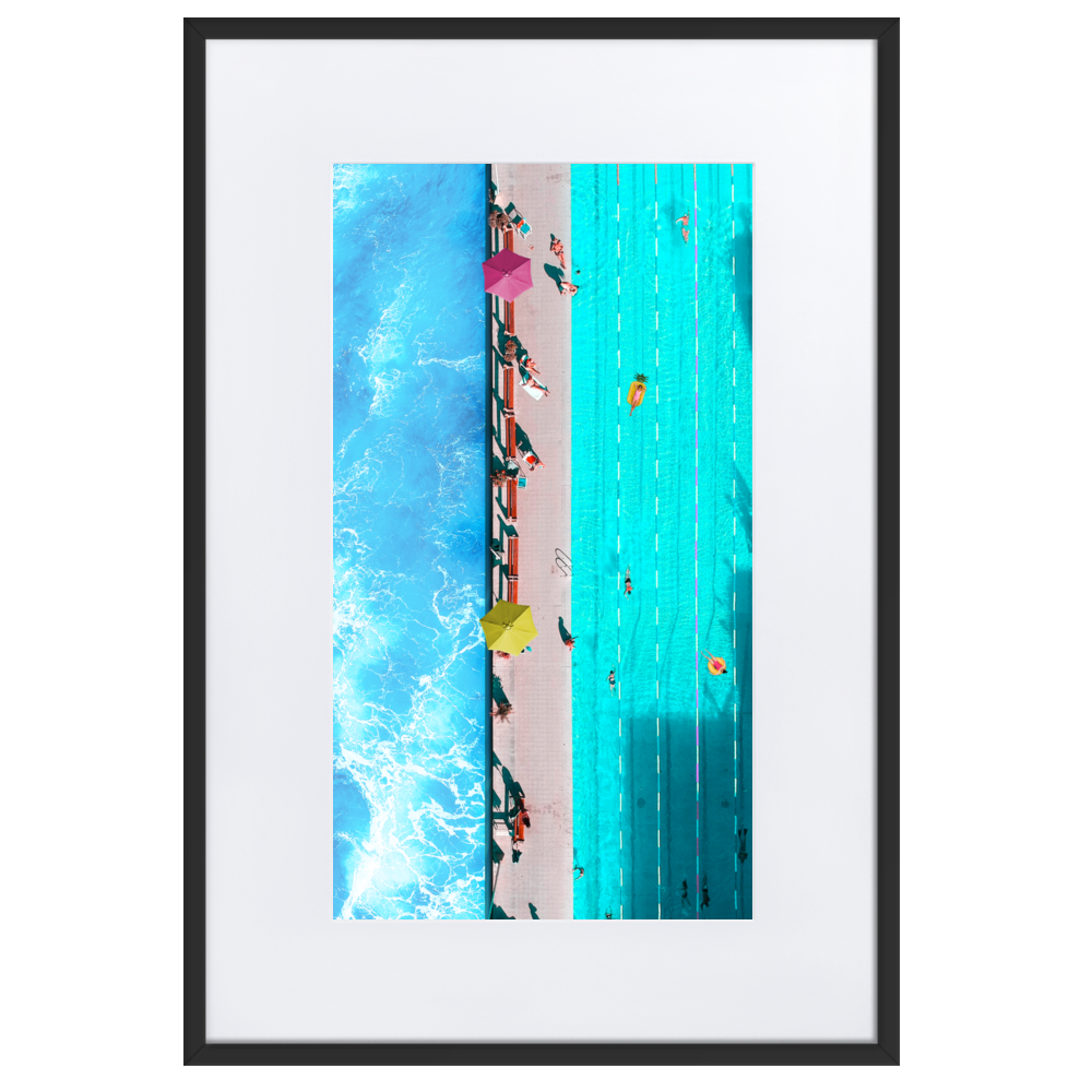 Sunday Pool Day - Paper Framed Wall Art | PAPER FRAMED WALL ART | PARADIS SVP