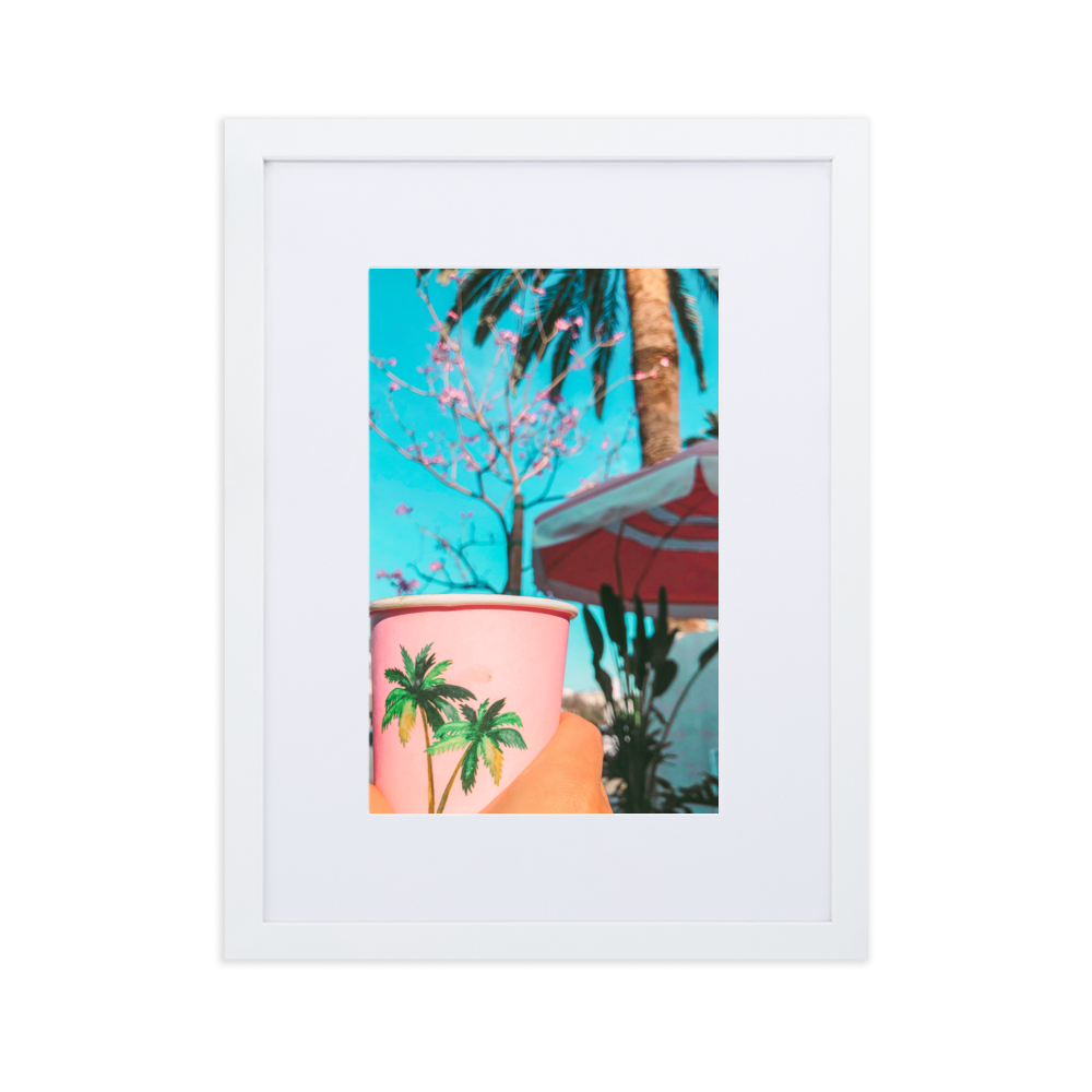 LA in a Cup - Paper Framed Wall Art | PAPER FRAMED WALL ART | PARADIS SVP