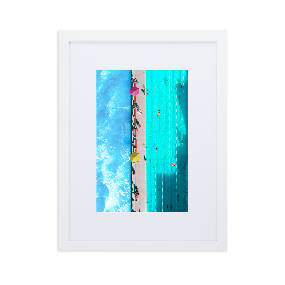 Sunday Pool Day - Paper Framed Wall Art | PAPER FRAMED WALL ART | PARADIS SVP