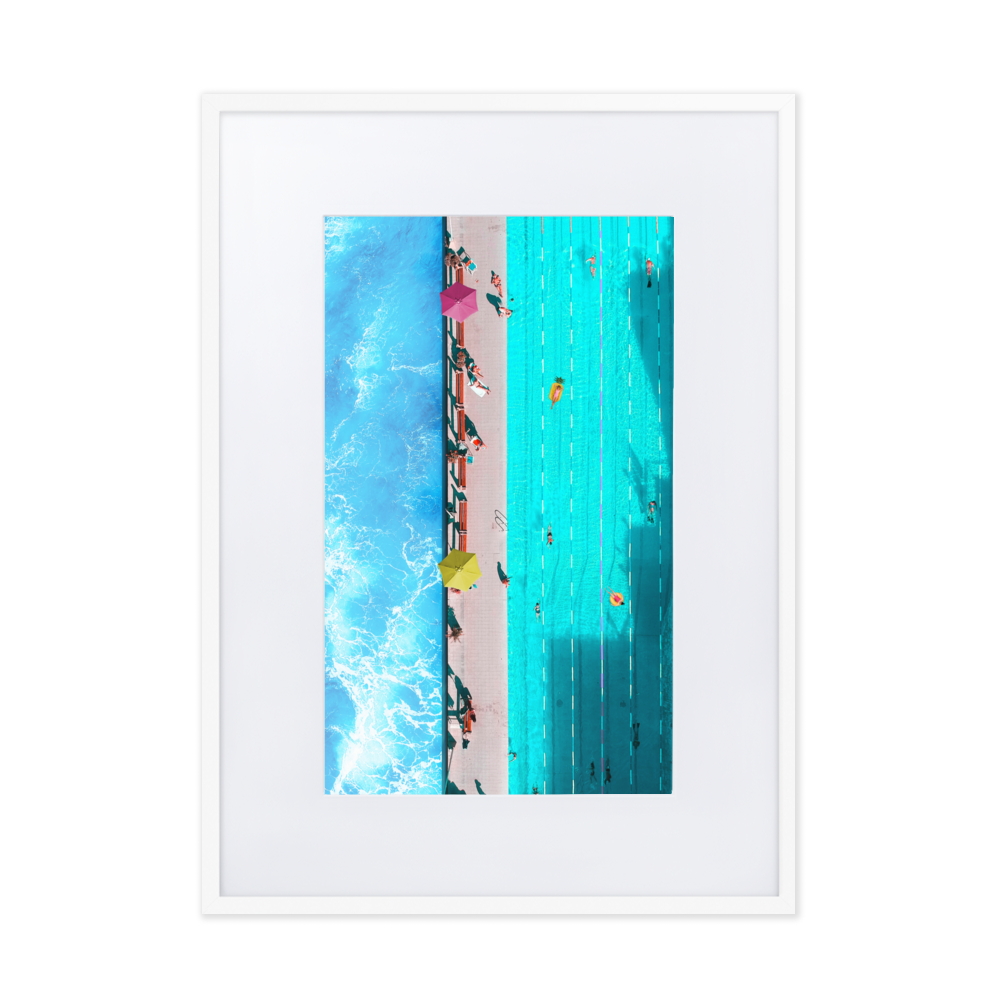 Sunday Pool Day - Paper Framed Wall Art | PAPER FRAMED WALL ART | PARADIS SVP