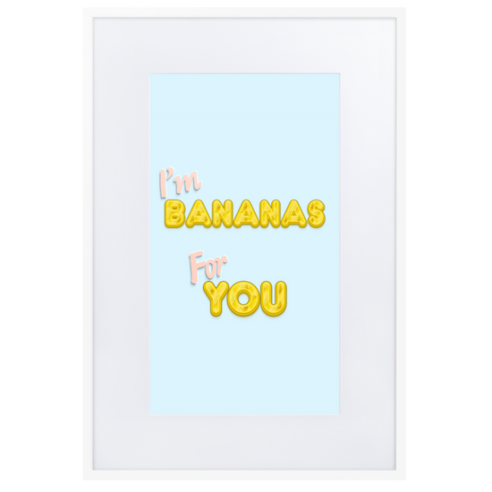 Bananas for you - Paper Framed Wall Art | PAPER FRAMED WALL ART | PARADIS SVP