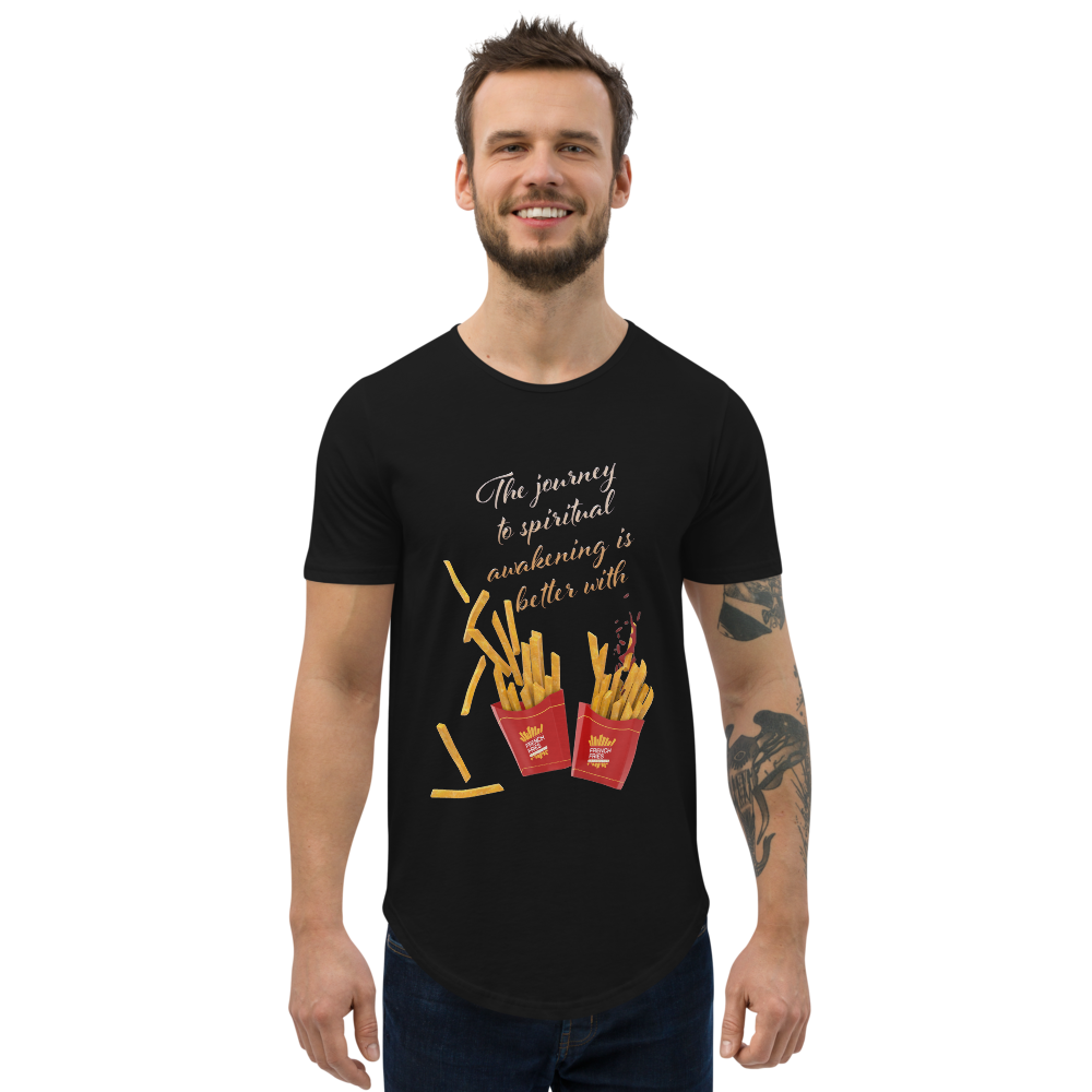 Spiritual Fries - Curved T-Shirt |  | PARADIS SVP