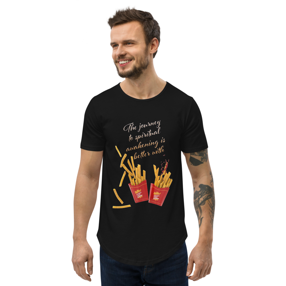 Load image into Gallery viewer, Spiritual Fries - Curved T-Shirt |  | PARADIS SVP
