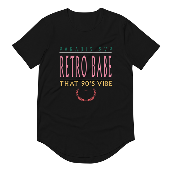 90's Retro Babe - Curved T-Shirt |  | PARADIS SVP