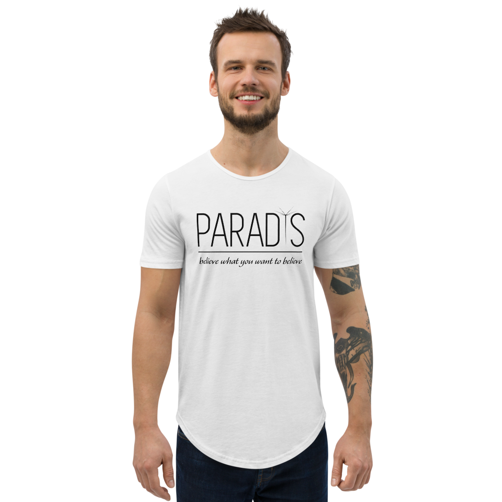 Believe What You Want To Believe - Men's Curved Hem T-Shirt |  | PARADIS SVP