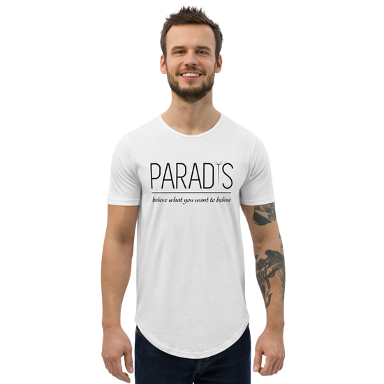 Believe What You Want To Believe - Men's Curved Hem T-Shirt |  | PARADIS SVP