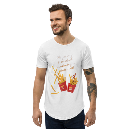 Load image into Gallery viewer, Spiritual Fries - Curved T-Shirt |  | PARADIS SVP
