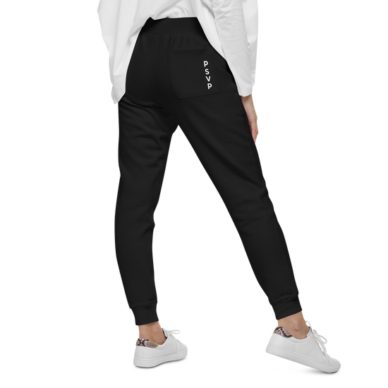 Women's Fleece Black Sweatpants - PSVP | Sweatpants | PARADIS SVP
