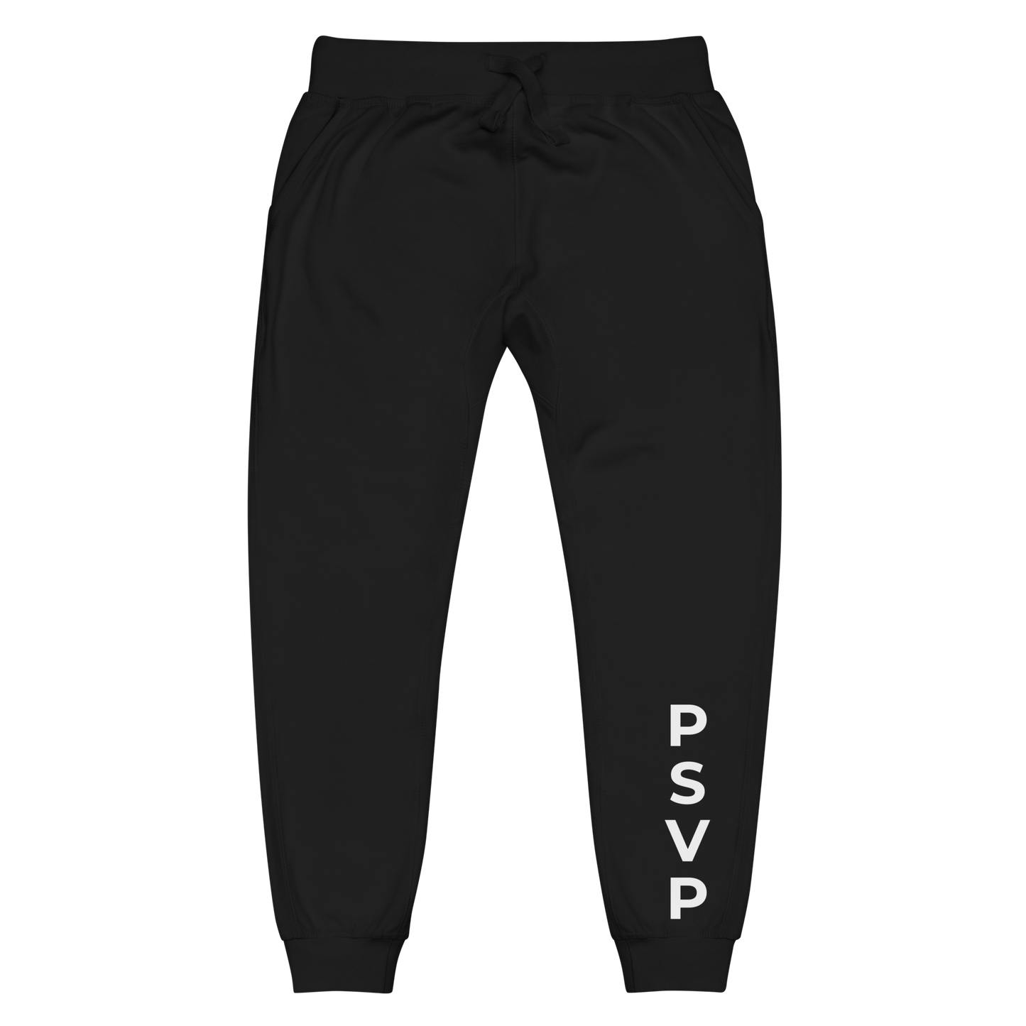 Women's Fleece Black Sweatpants - PSVP | Sweatpants | PARADIS SVP