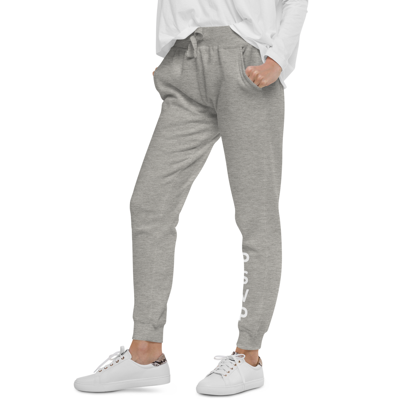 Women's Fleece Light Grey Sweatpants - PSVP | Sweatpants | PARADIS SVP