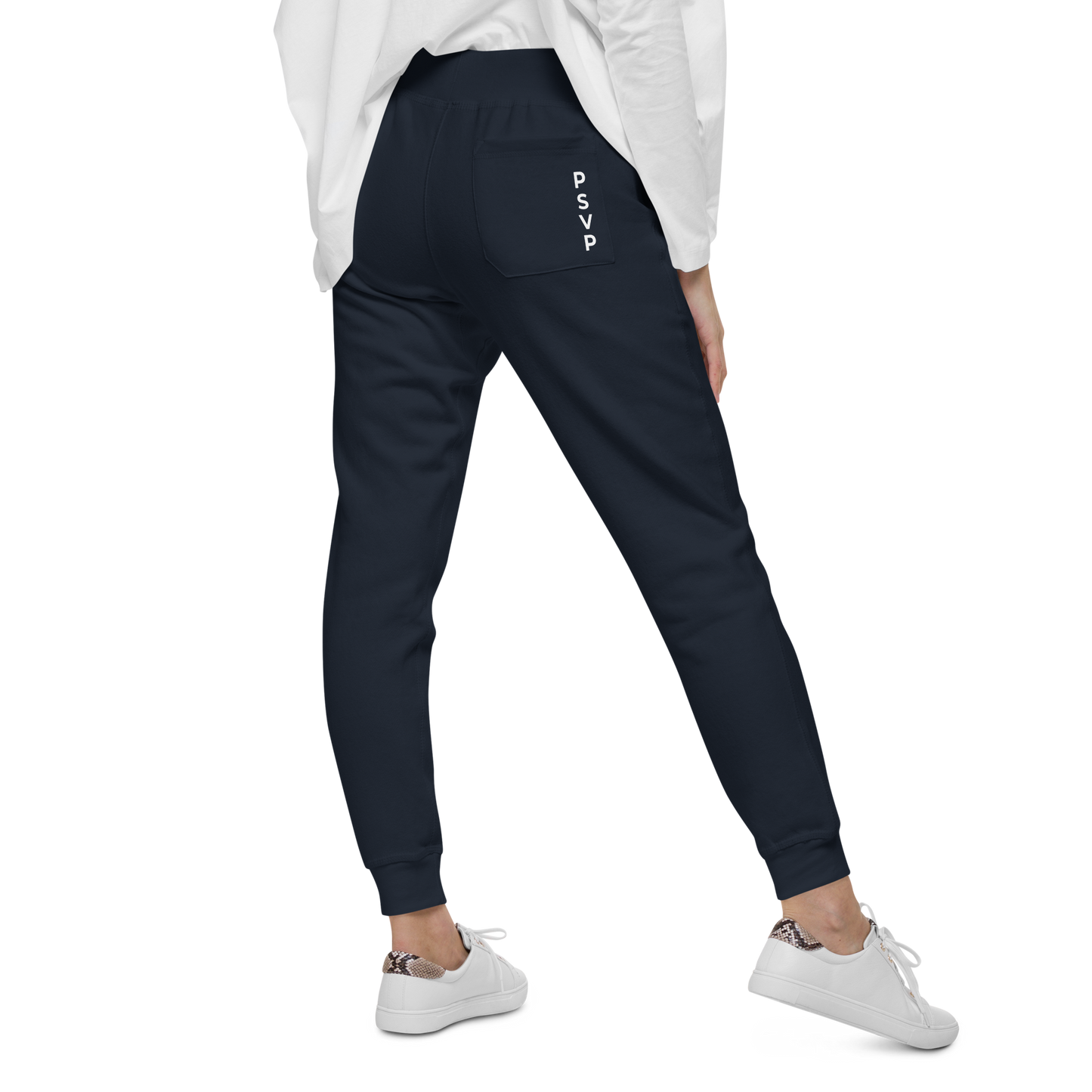 Women's Fleece Navy Sweatpants - PSVP | Sweatpants | PARADIS SVP