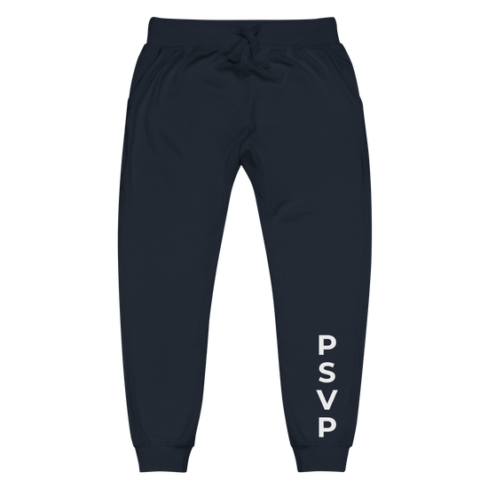Load image into Gallery viewer, Women&amp;#39;s Fleece Navy Sweatpants - PSVP | Sweatpants | PARADIS SVP
