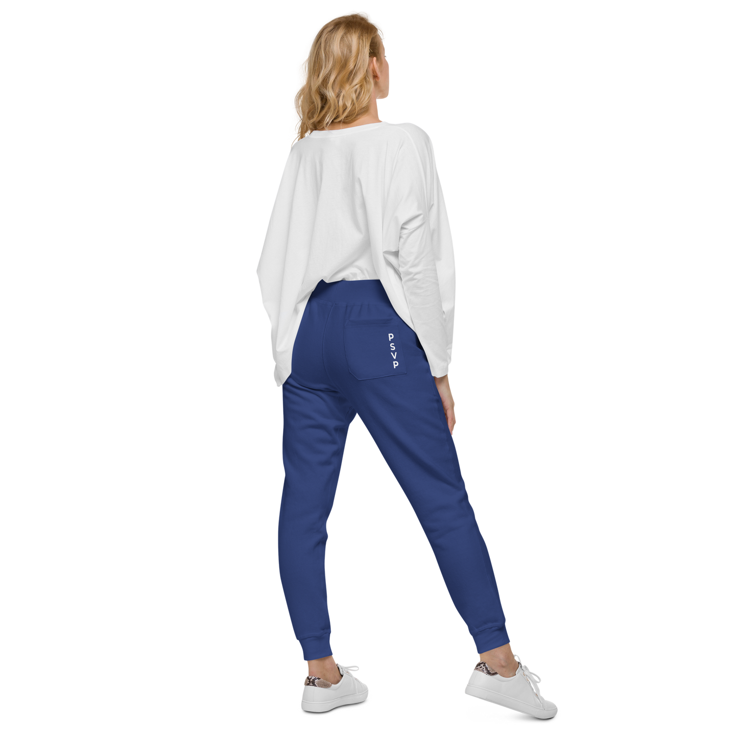 Women's Fleece Royal Blue Sweatpants - PSVP | Sweatpants | PARADIS SVP