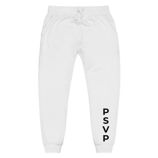 Women's Fleece White Sweatpants - PSVP | Sweatpants | PARADIS SVP