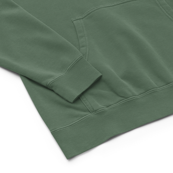 Women's Pigment-Dyed Alpine Green Hoodie - PSVP Embroidery | Hoodie | PARADIS SVP