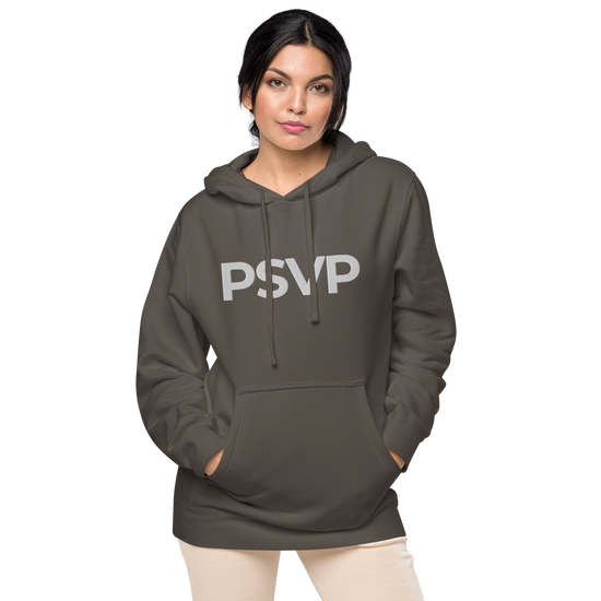 Women's Pigment-Dyed Black Hoodie - PSVP Embroidery | Hoodie | PARADIS SVP