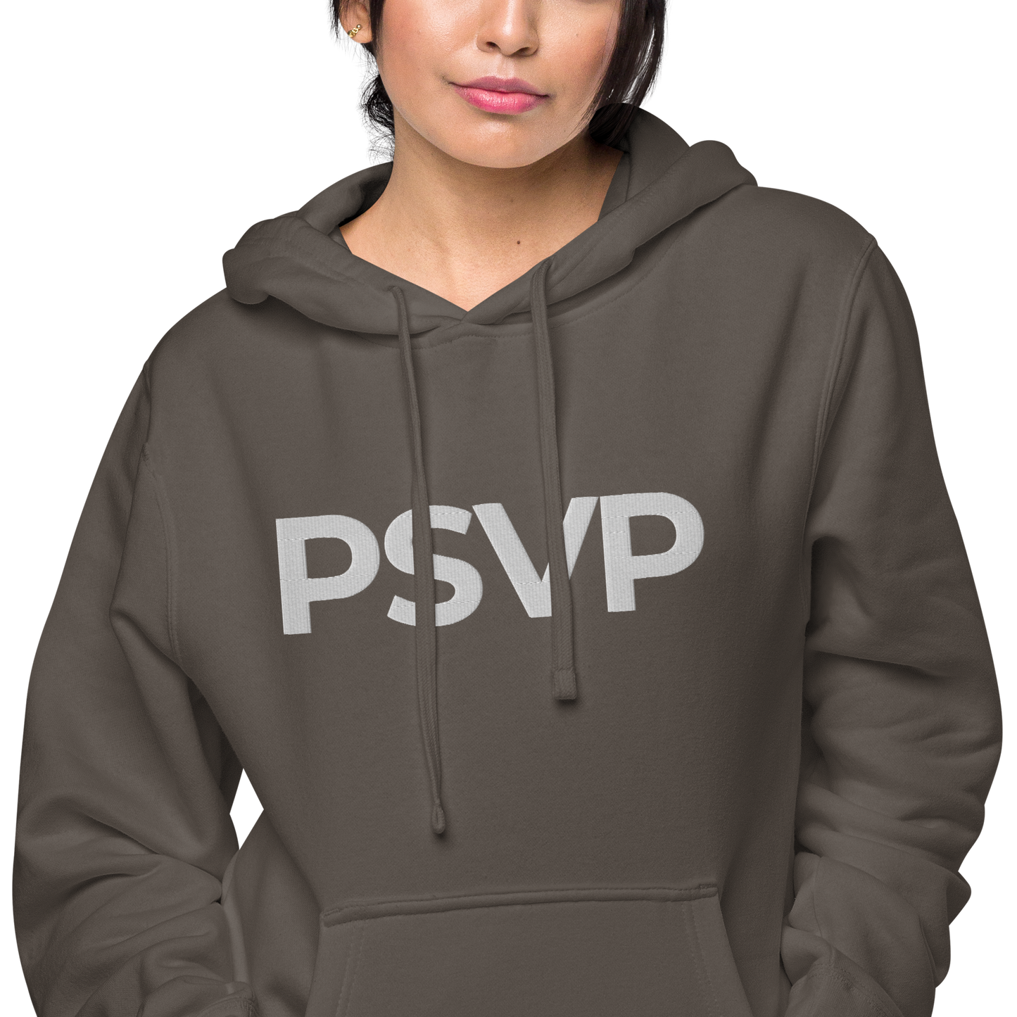 Women's Pigment-Dyed Black Hoodie - PSVP Embroidery | Hoodie | PARADIS SVP
