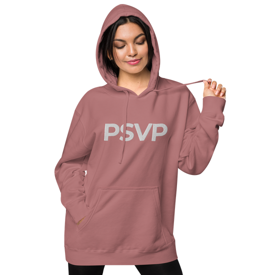 Women's Pigment-Dyed Maroon Hoodie - PSVP Embroidery | Hoodie | PARADIS SVP