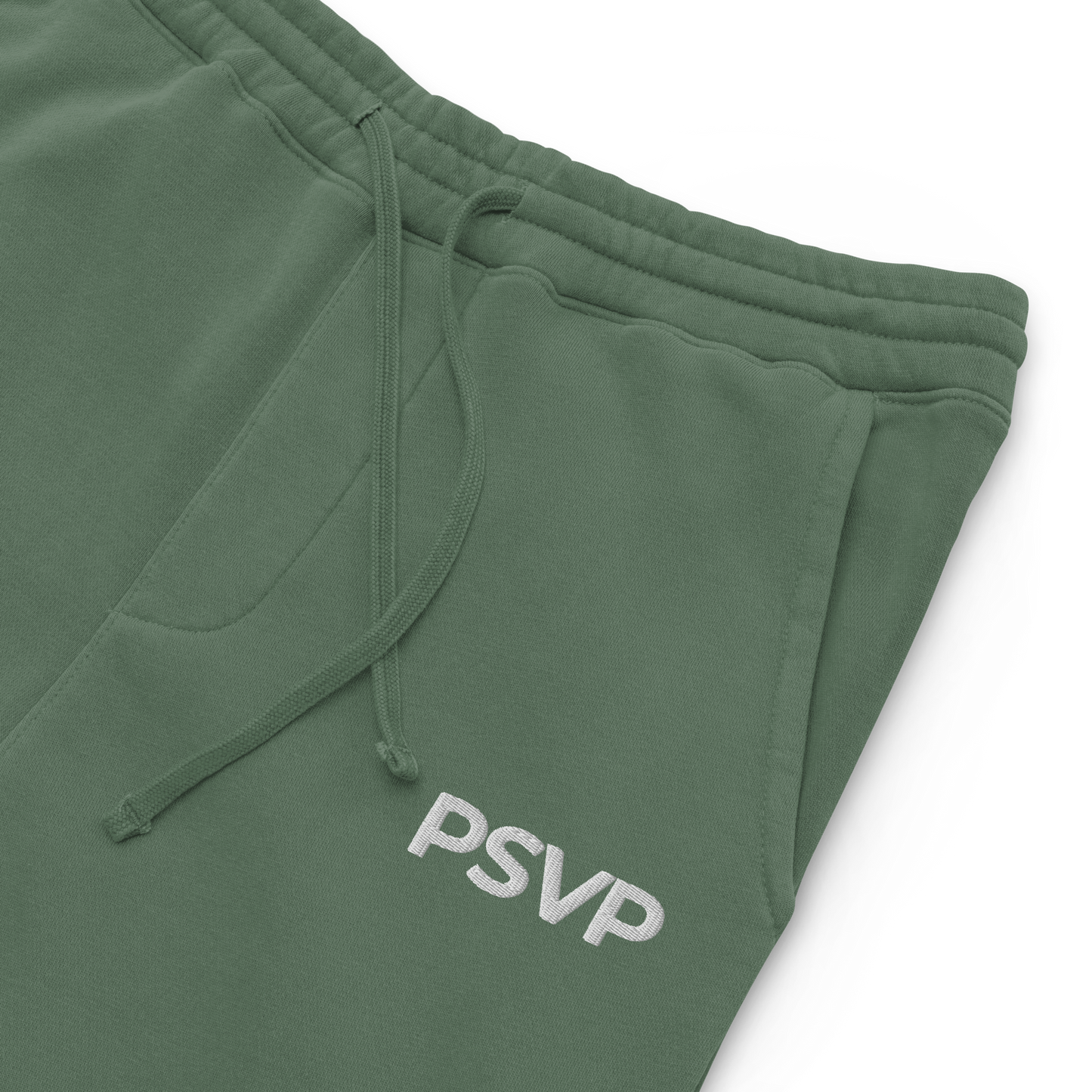 Women's Pigment-Dyed Alpine Green Sweatpants - PSVP Embroidery | Sweatpants | PARADIS SVP