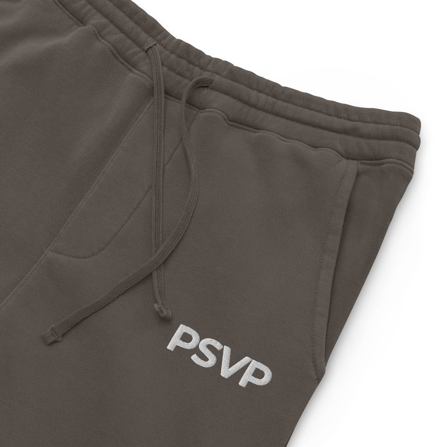 Women's Pigment-Dyed Black Sweatpants - PSVP Embroidery | Sweatpants | PARADIS SVP