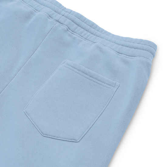 Women's Pigment-Dyed Light Blue Sweatpants - PSVP Embroidery | Sweatpants | PARADIS SVP