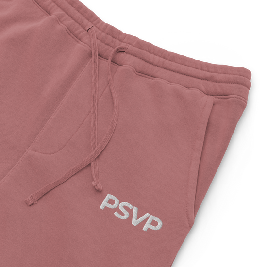 Women's Pigment-Dyed Maroon Sweatpants - PSVP Embroidery | Sweatpants | PARADIS SVP