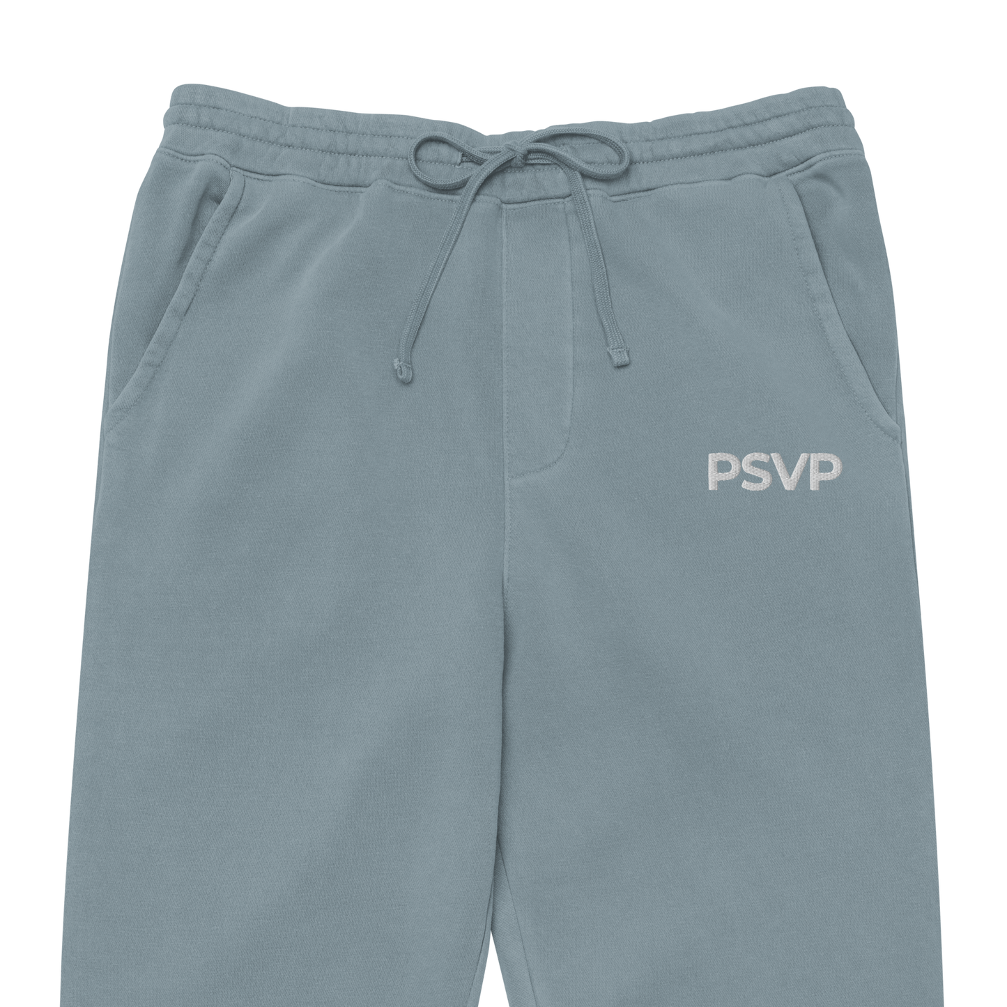 Women's Pigment-Dyed Powder Blue Sweatpants - PSVP Embroidery | Sweatpants | PARADIS SVP